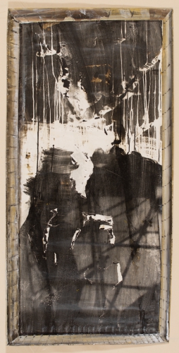 Orpheus + Euridike   1989/2020 Foto- Emulsion auf  Leinwand  200 x 100